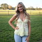 Cannon Butter Lace Trim Tank - She Chester