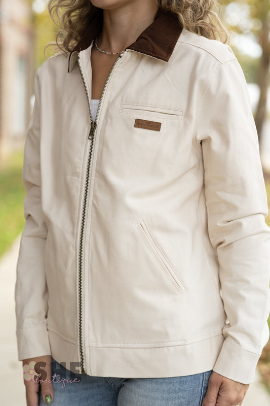 Canvas Ivory Jacket - She Chester