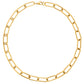 Carla Paper Clip Chain Gold Necklace - She Chester