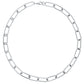 Carla Paper Clip Chain Silver Necklace - She Chester