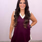 Carrie Burgundy Accent Dress - She Chester