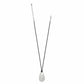 Cascade Black Leather Silver Necklace JM7697 - She Chester