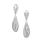 Cascade Large Drop Silver Earrings JA0117