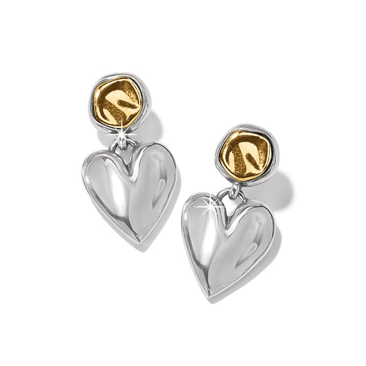 Cascade Heart Post Earrings - JA0022 - She Chester