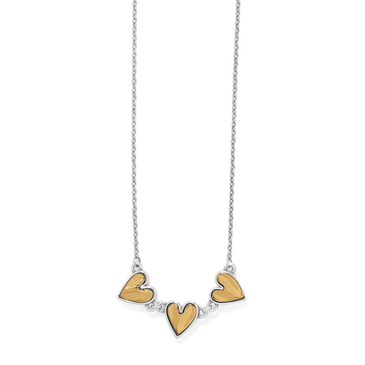 Cascade Heart Trio Necklace JM7736 - She Chester