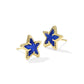 Cassidy Stud Earring Gold Cobalt Illusion - She Chester