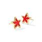 Cassidy Stud Earring Gold Red Illusion - She Chester