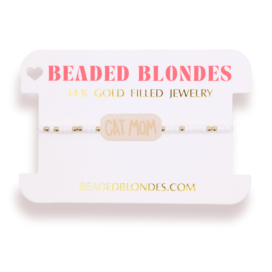 Cat Mom Bracelet on Color: Standard 6.75 Inch - She Chester