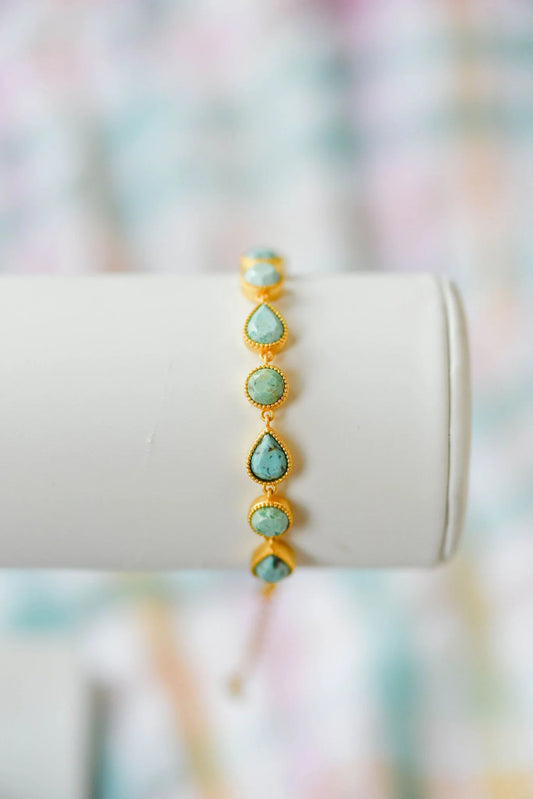 Catherine Bracelet Sea Green - She Chester
