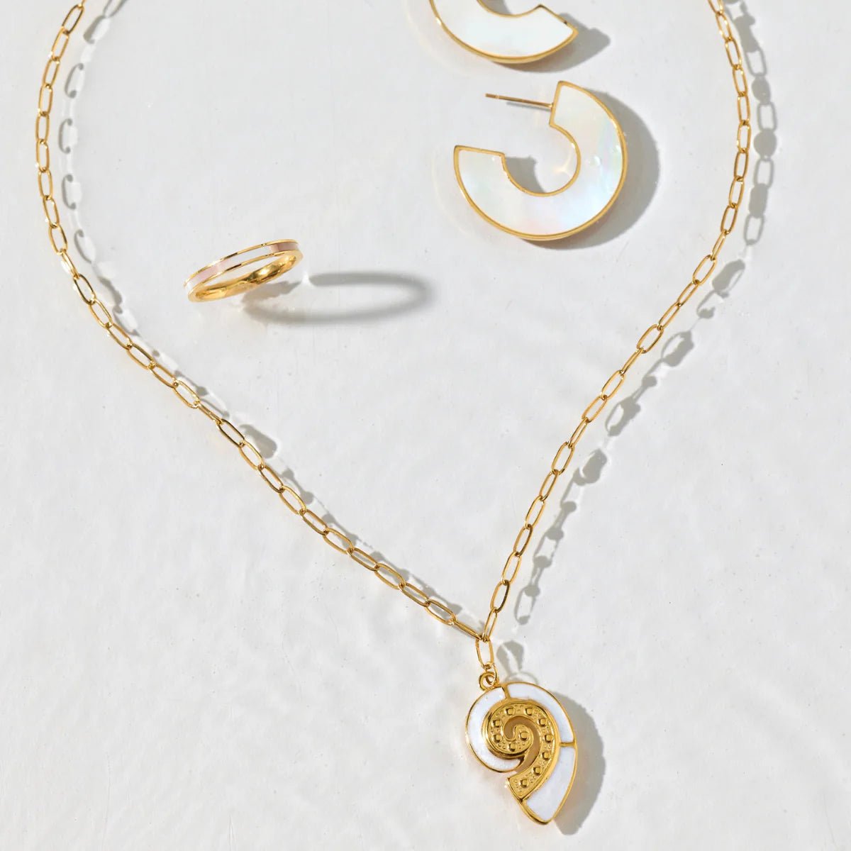 Celenia Shell Pendant Necklace - She Chester
