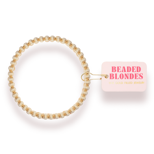 Serenity 4MM Fluted Bracelet: Standard 6.75 inch