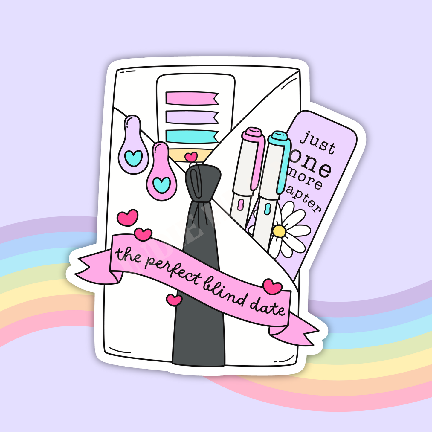 The Perfect Blind Date Sticker: 2.5"
