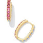 CHANDLER HOOP EARRINGSGOLD PINK BLUE MIX - She Chester