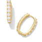 CHANDLER HOOP EARRINGSGOLD WHITE OPALITE MIX - She Chester