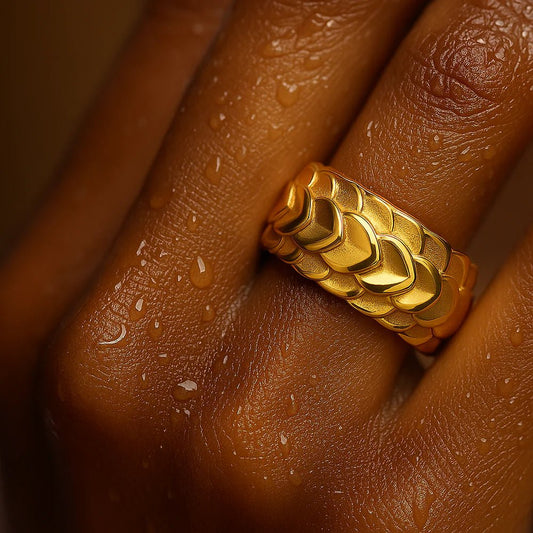 Charlize Fish Scale Ring - She Chester
