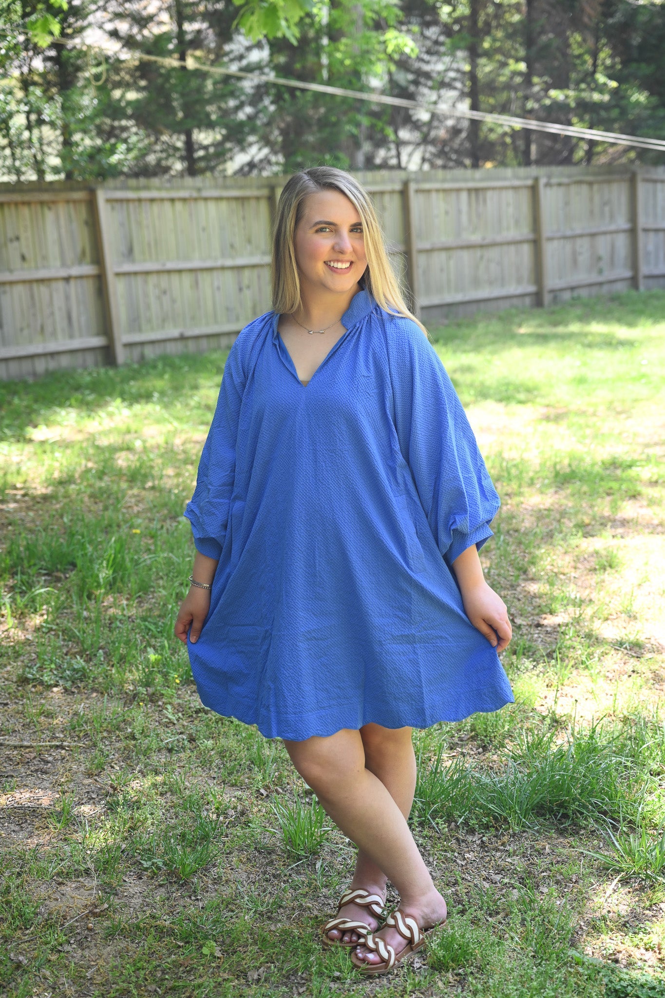 Charlotte Ocean Scallop Dress - She Chester