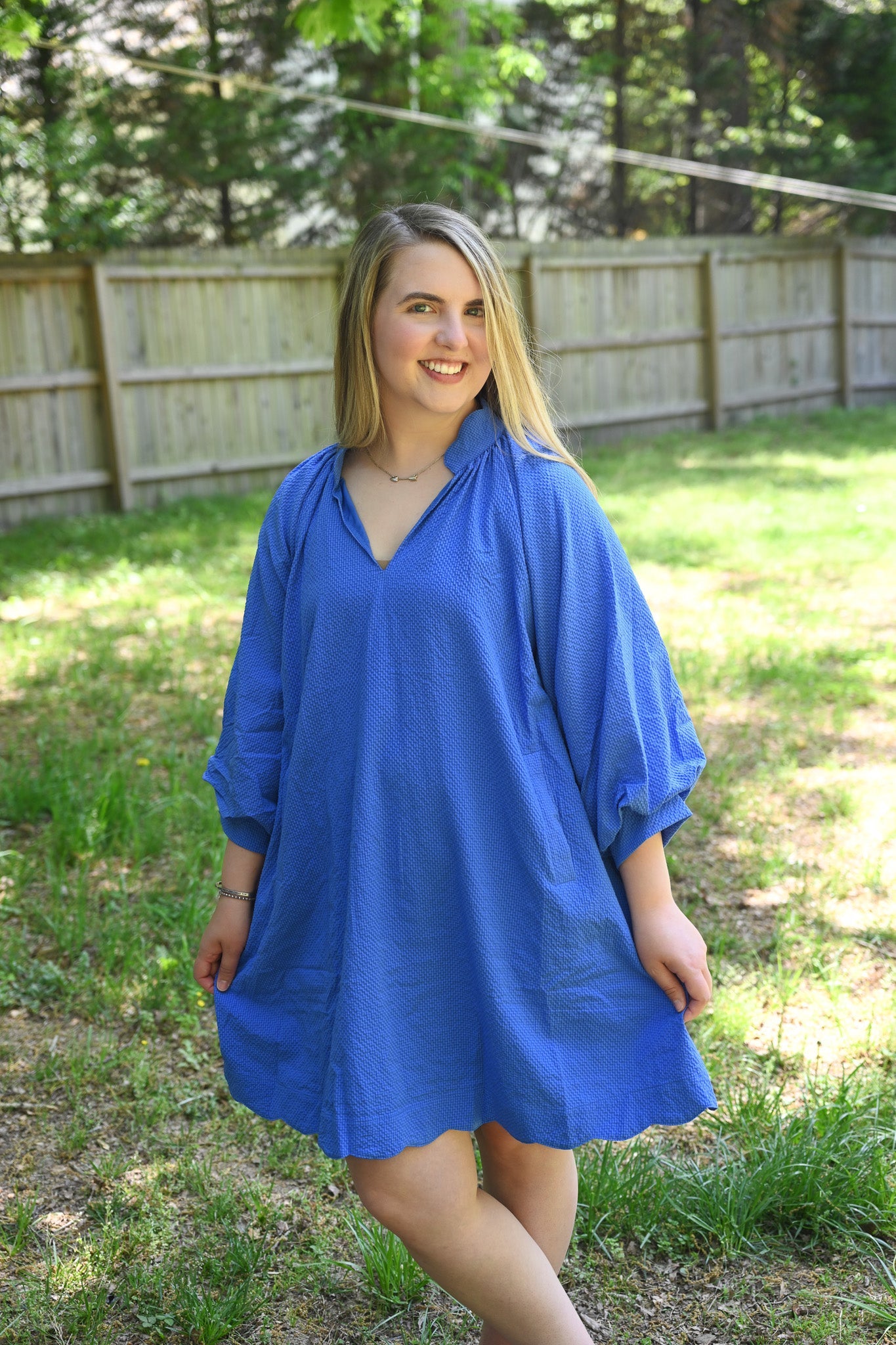 Charlotte Ocean Scallop Dress - She Chester