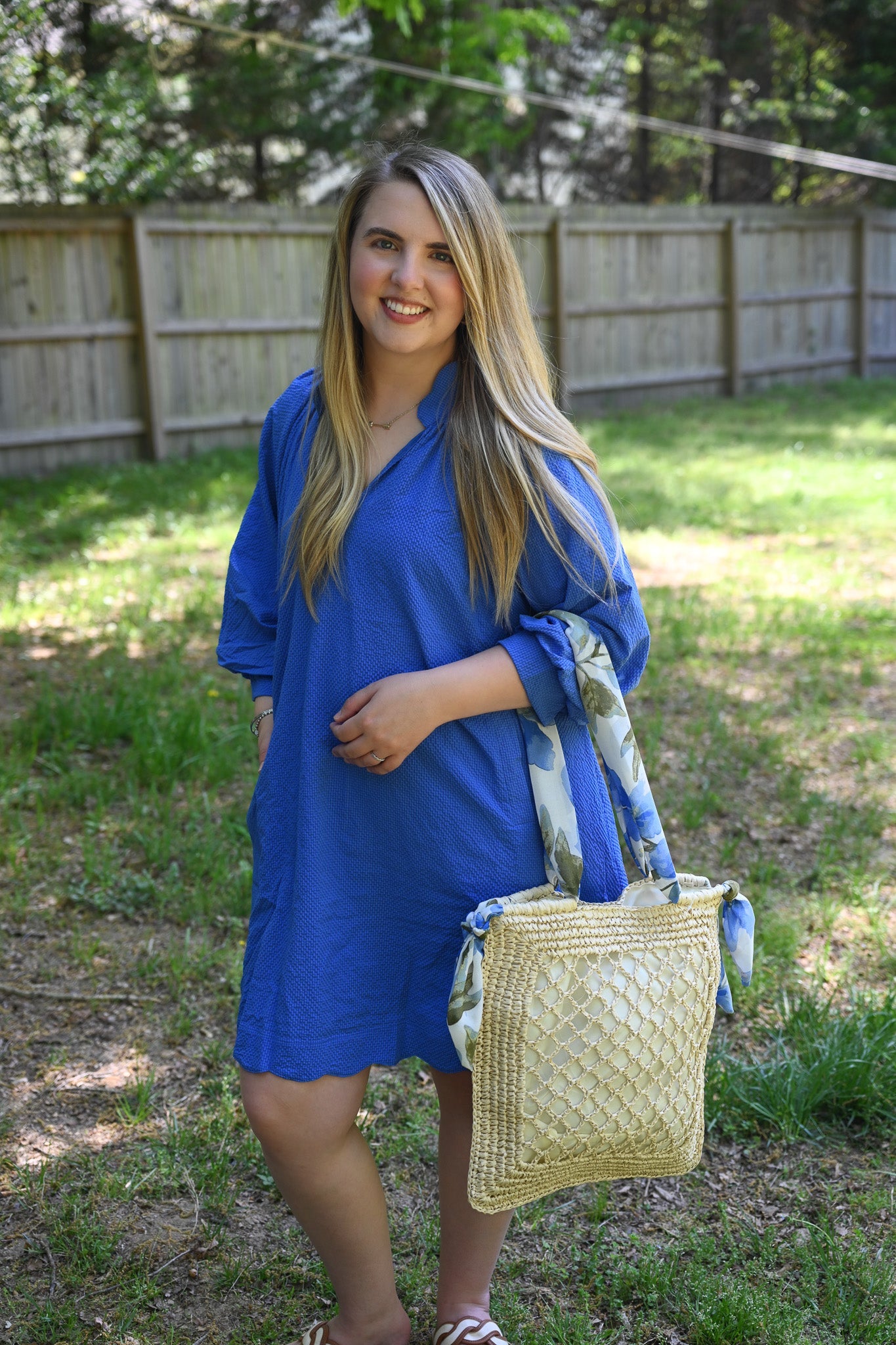 Charlotte Ocean Scallop Dress - She Chester