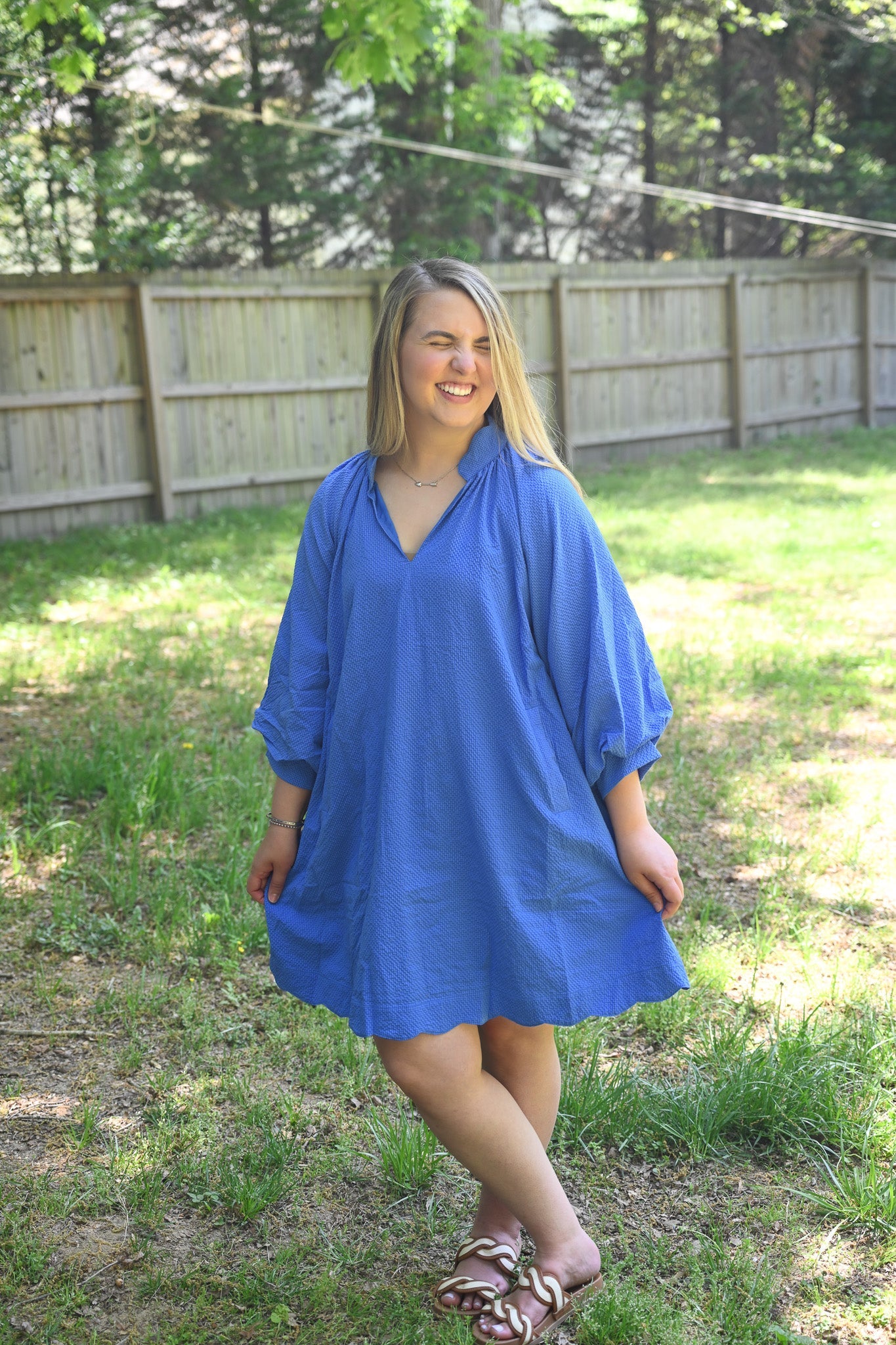 Charlotte Ocean Scallop Dress - She Chester