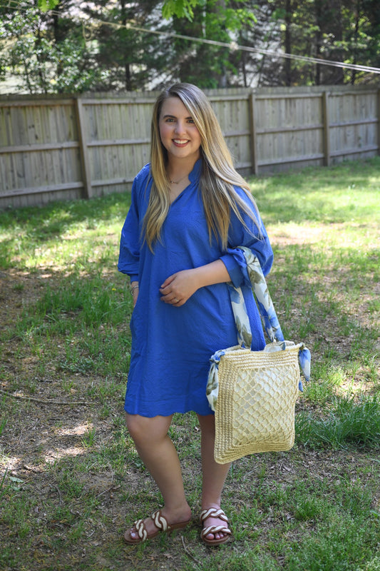 Charlotte Ocean Scallop Dress - She Chester