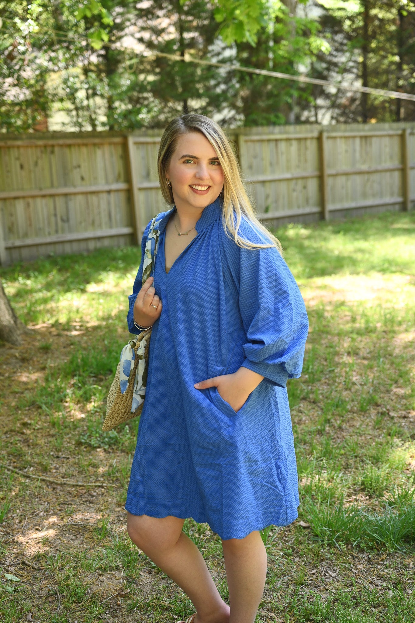 Charlotte Ocean Scallop Dress - She Chester