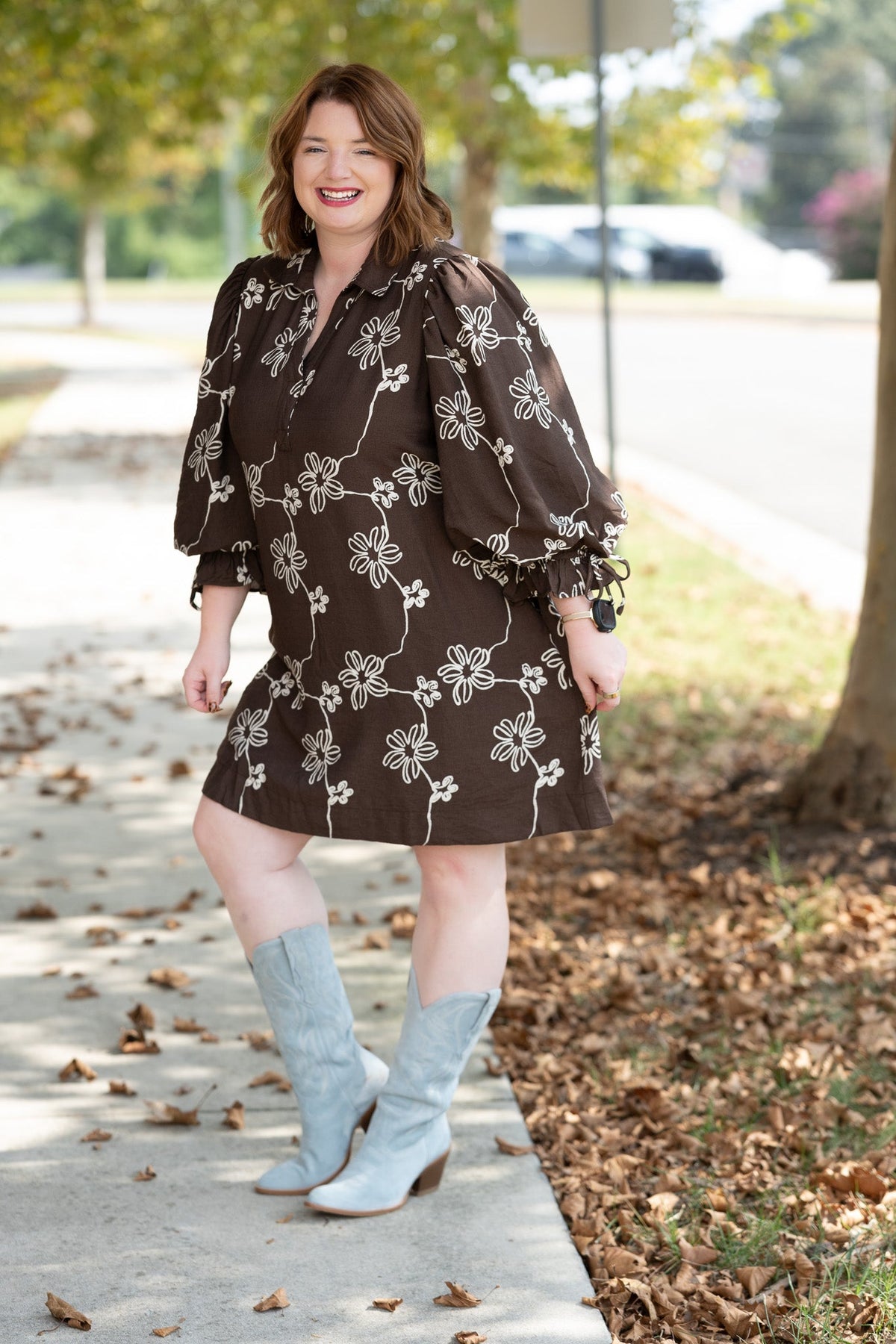 Chase Brown Dress - She Chester