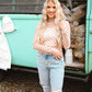 Checkered Mesh Fitted Top - She Chester