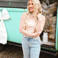 Checkered Mesh Fitted Top - She Chester
