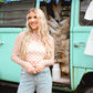 Checkered Mesh Fitted Top - She Chester