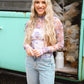 Checkered Mesh Fitted Top - She Chester