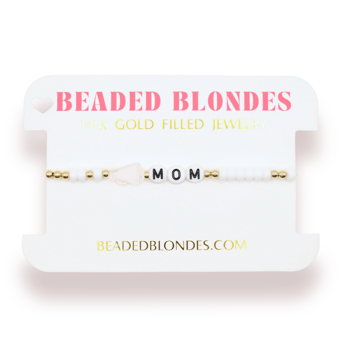 Cheer Mom Bracelet: Standard 6.75 / Gold - She Chester