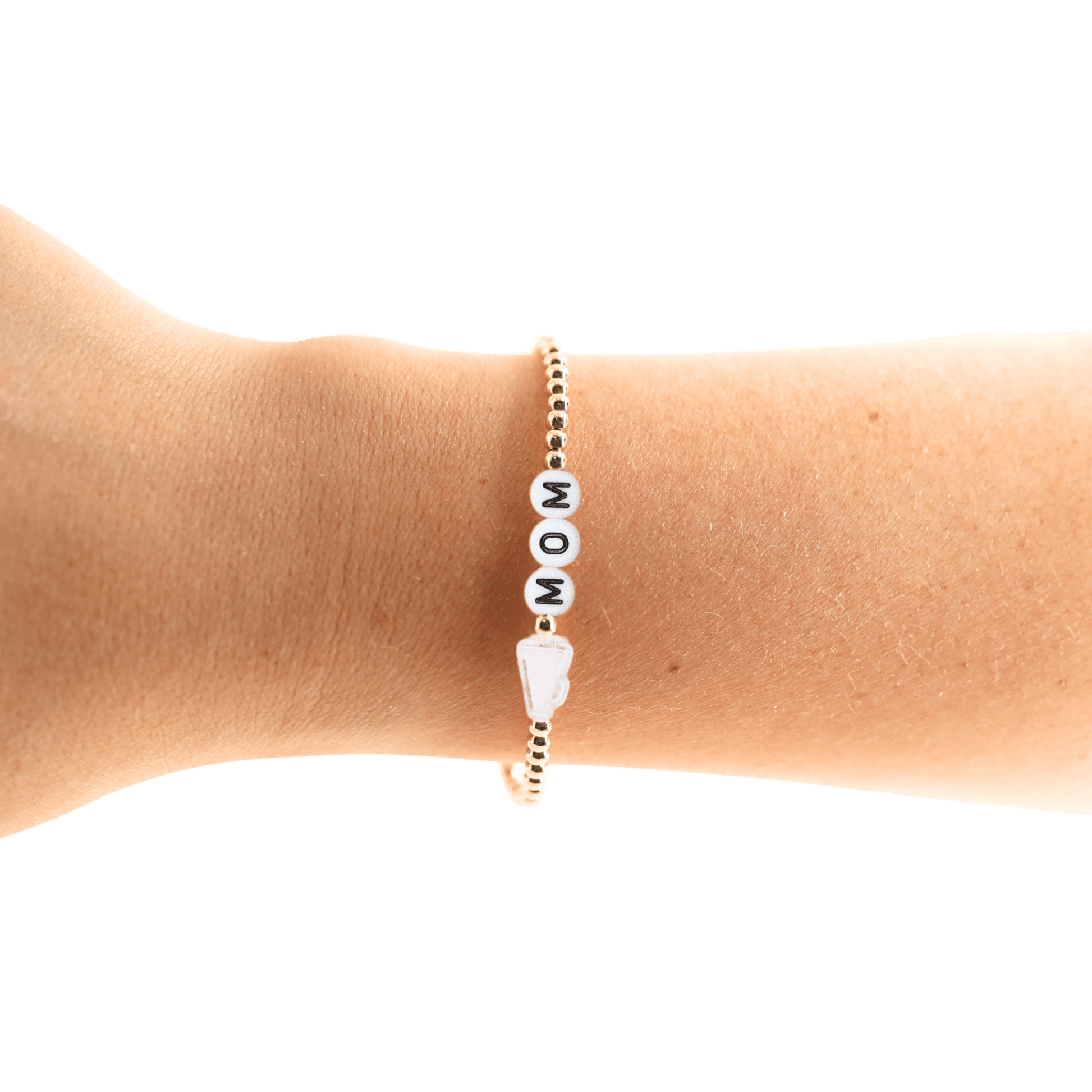 Cheer Mom Bracelet: Standard 6.75 / Gold - She Chester