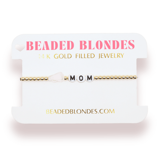 Cheer Mom Bracelet: Standard 6.75 / Gold - She Chester
