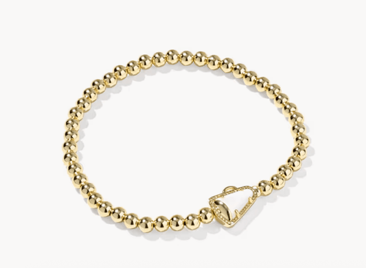 Cheer Stretch Gold MOP Bracelet - She Chester