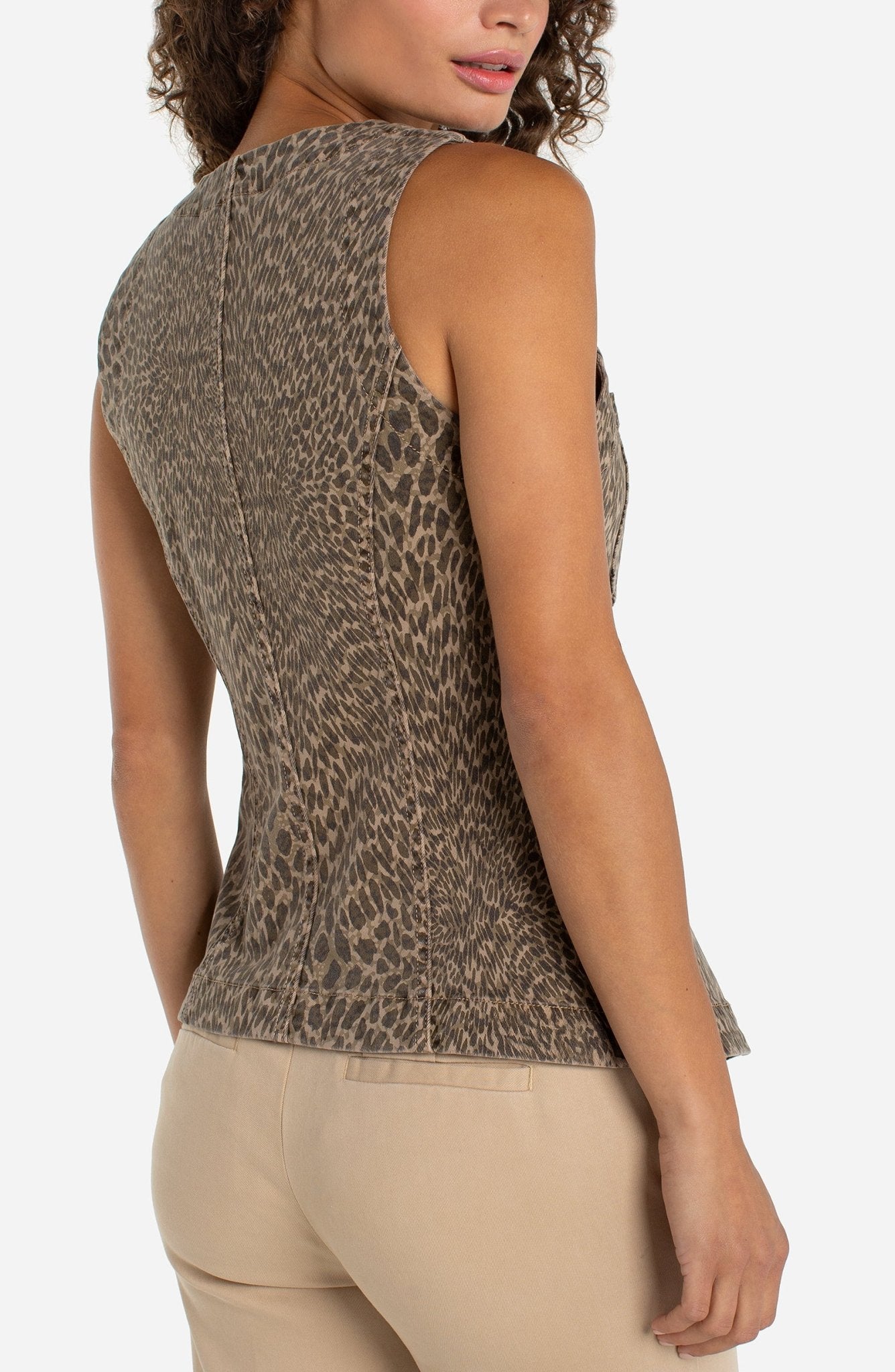 Cheetah Split Vest - She Chester