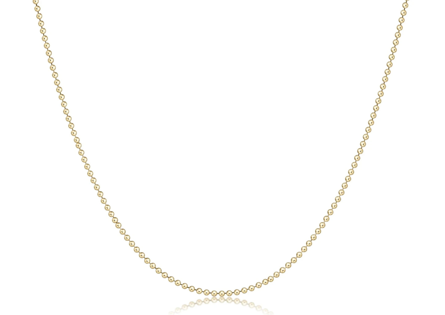 Choker Classic Beaded Chain - Gold - She Chester