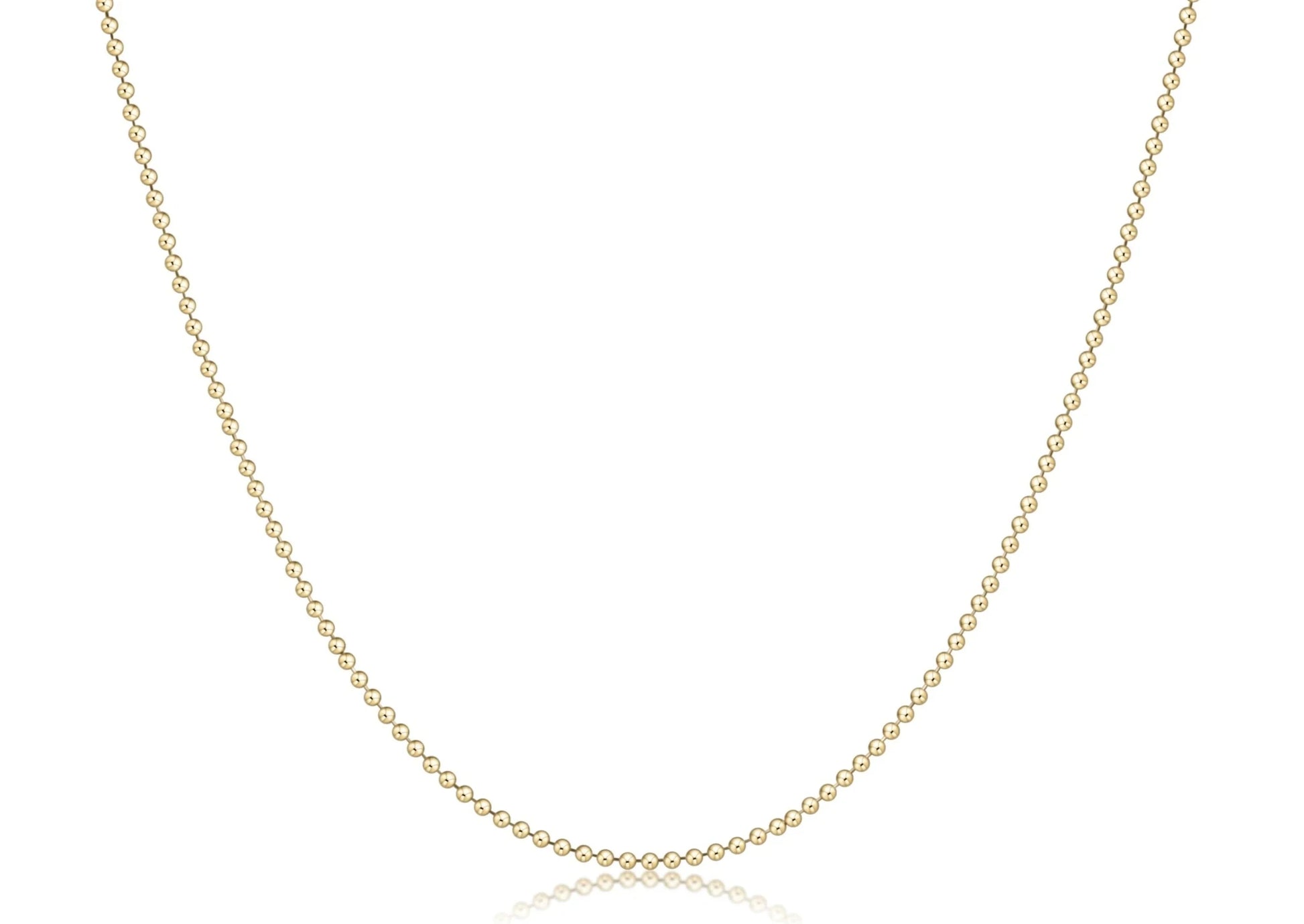 Choker Classic Beaded Chain - Gold - She Chester