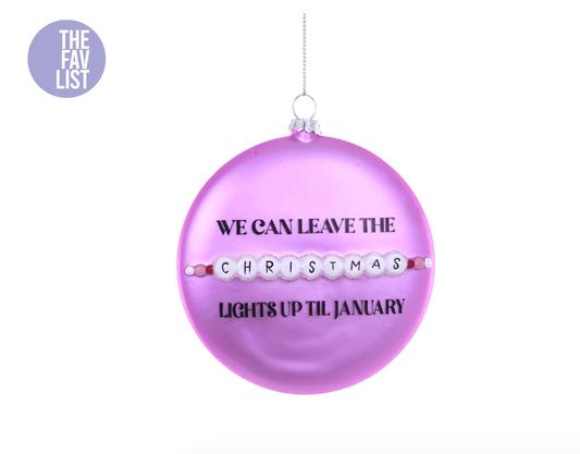Christmas Lights until January Ornament - She Chester