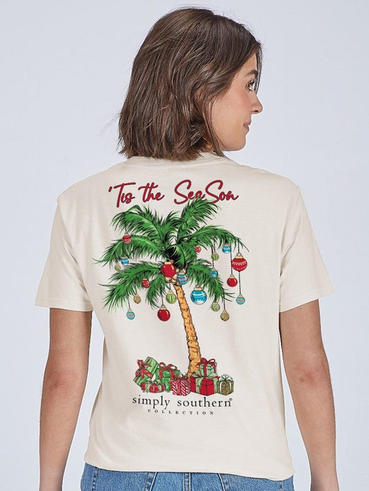 Christmas Palm Tree Tis The Season Tee - She Chester
