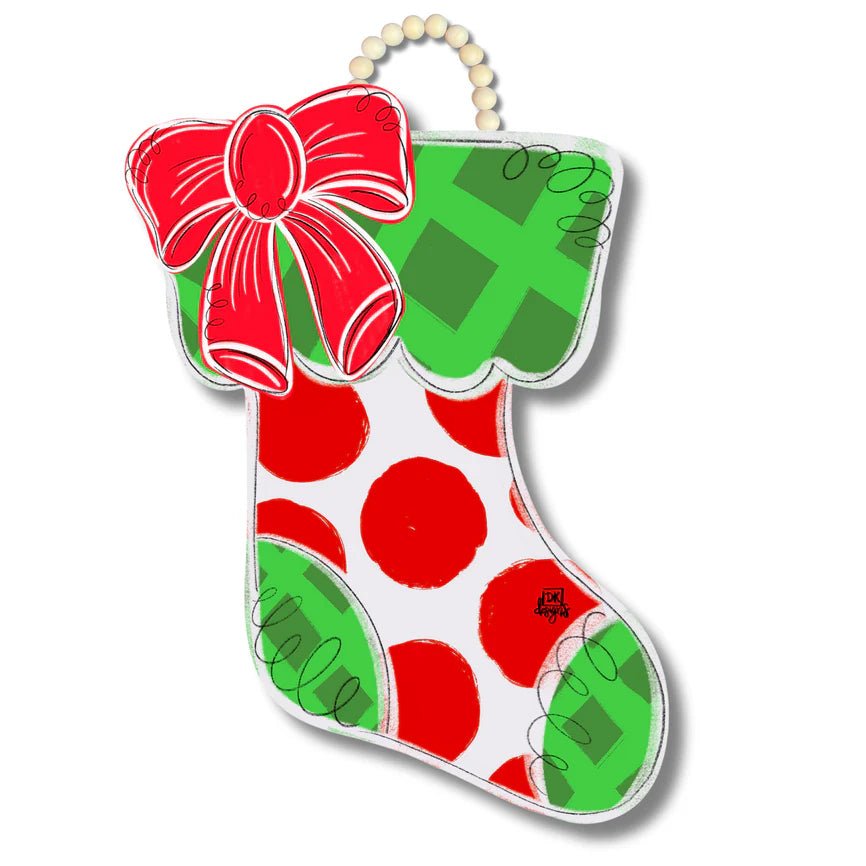 Christmas Stocking DK Door Hanger - She Chester