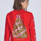 Christmas Tree Red LS Tee - She Chester