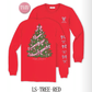 Christmas Tree Red LS Tee - She Chester