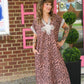 Claire Cheetah Maxi Dress - She Chester