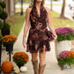 Clara Brown Floral Mini Dress - She Chester