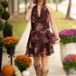 Clara Brown Floral Mini Dress - She Chester