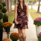 Clara Brown Floral Mini Dress - She Chester