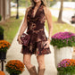 Clara Brown Floral Mini Dress - She Chester