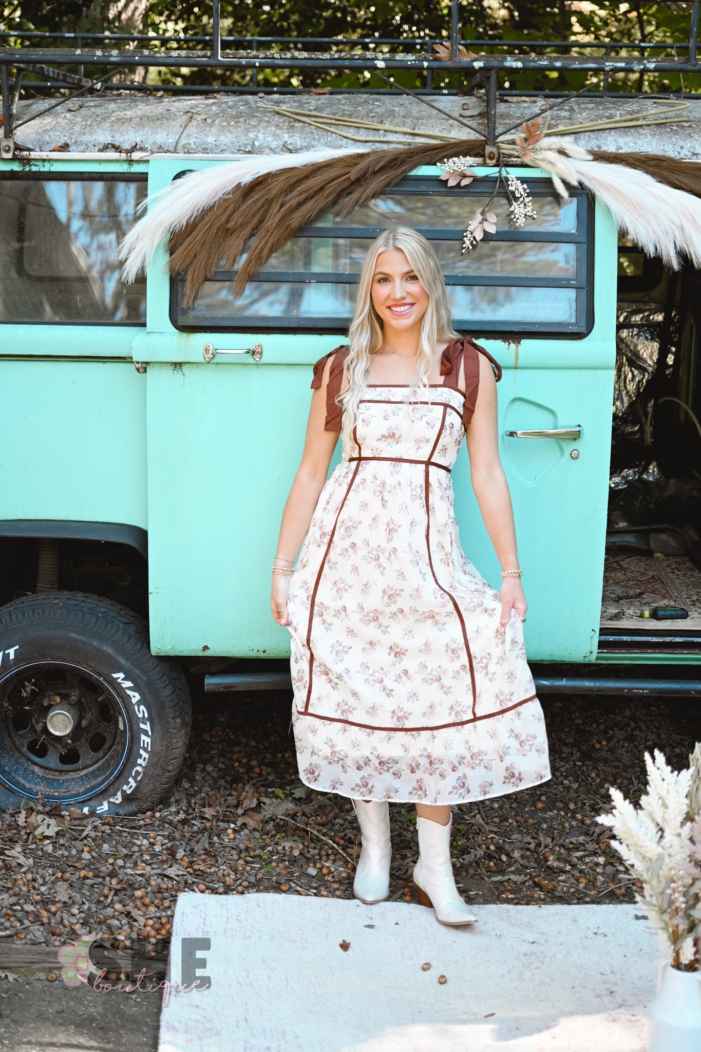 Clara Floral Lined Dress - She Chester