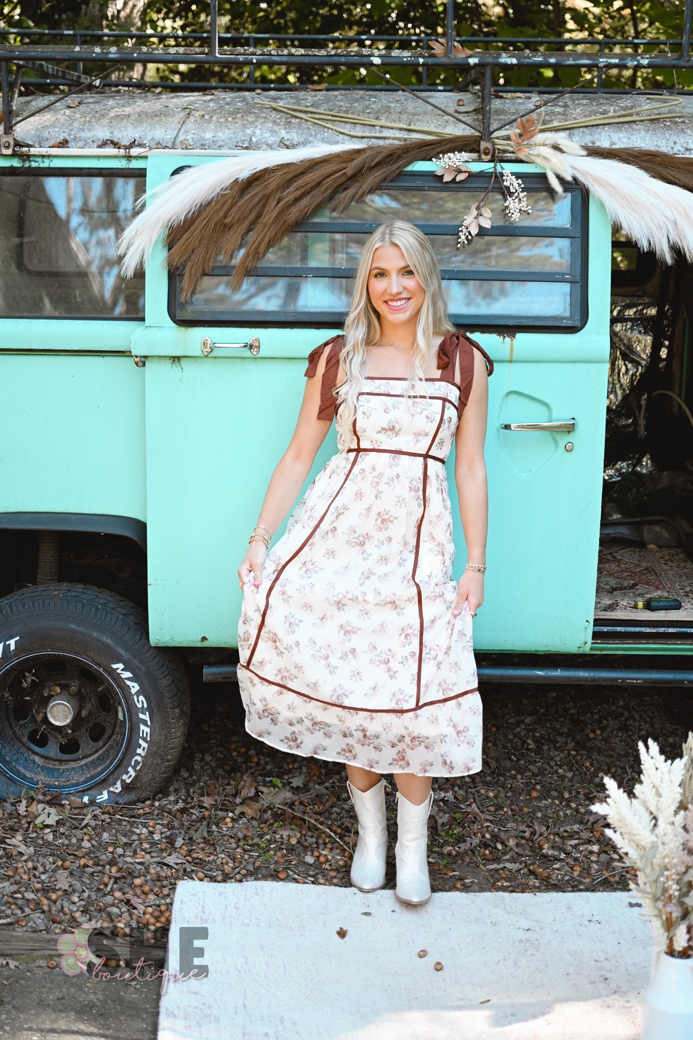 Clara Floral Lined Dress - She Chester