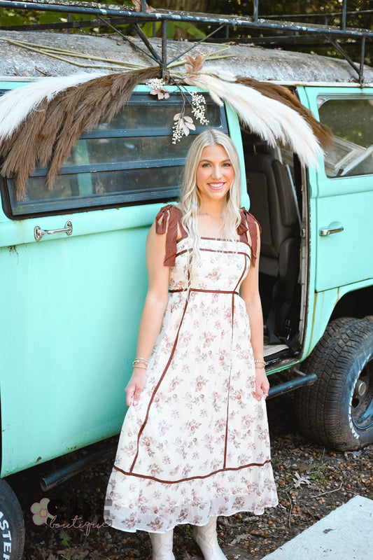 Clara Floral Lined Dress - She Chester